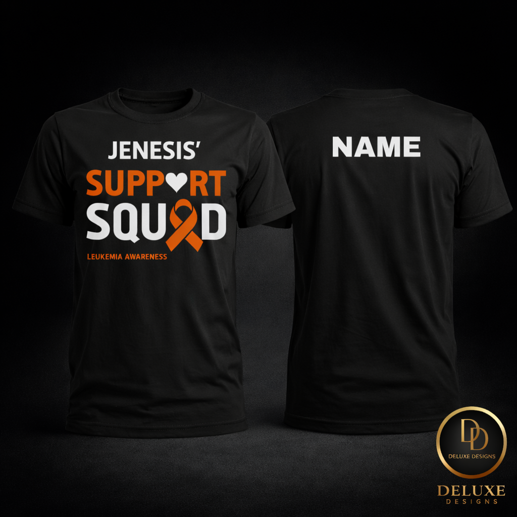 Jenesis Support Squad Shirt – Leukemia Awareness